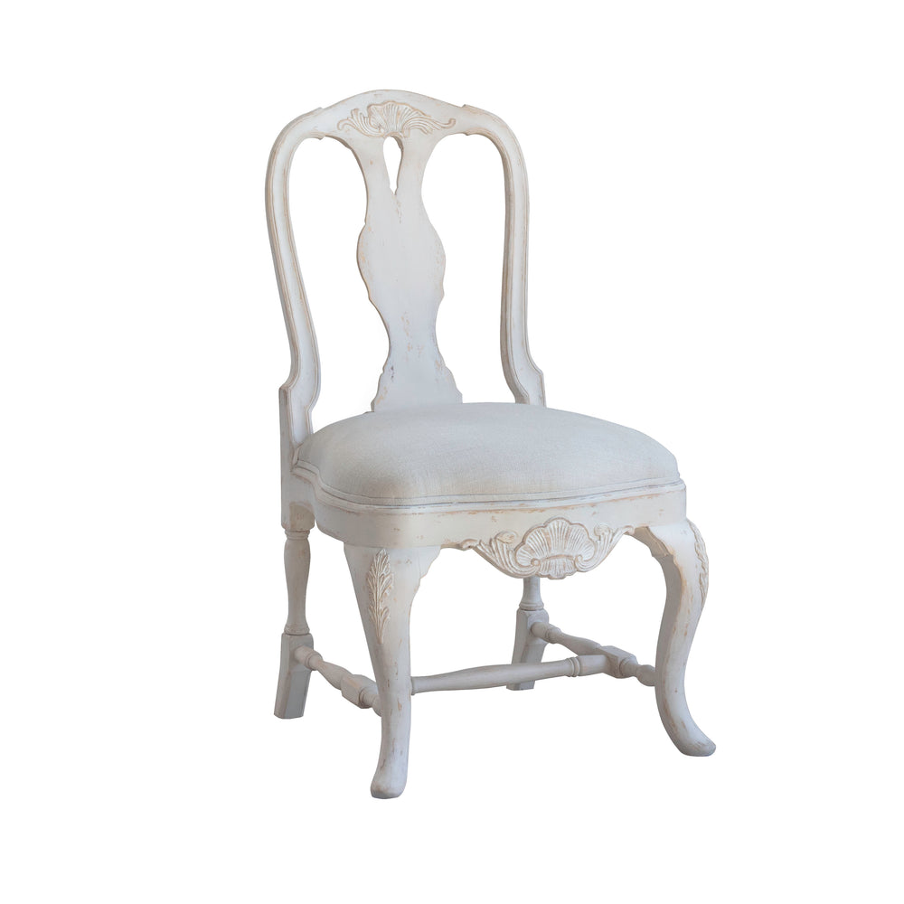 Signe Dining Chair in Storm Linen and Mason Grey Finish