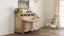Antique Wooden Secretary Desk with Beautiful Carved Details