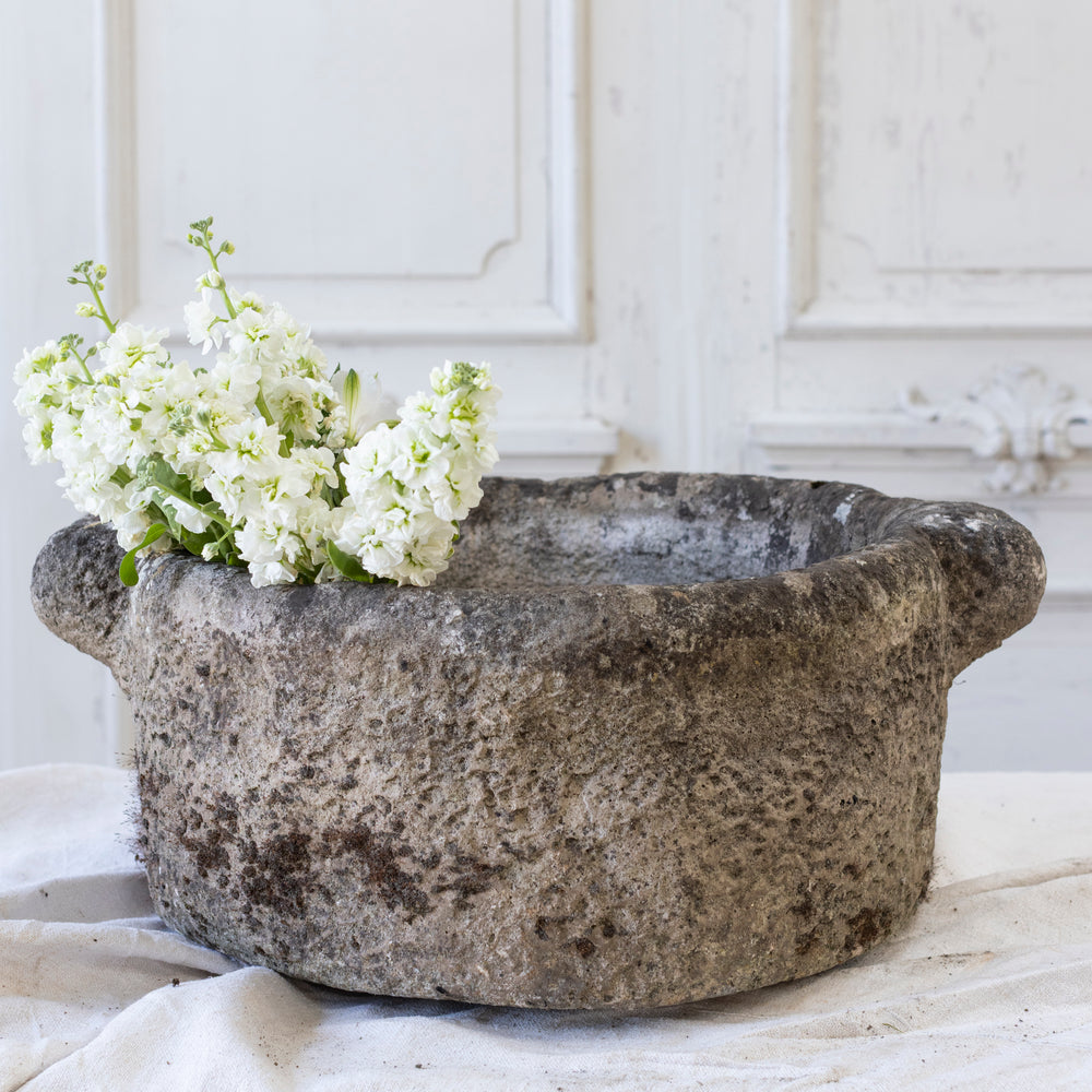 Antique Rustic Stone Planter