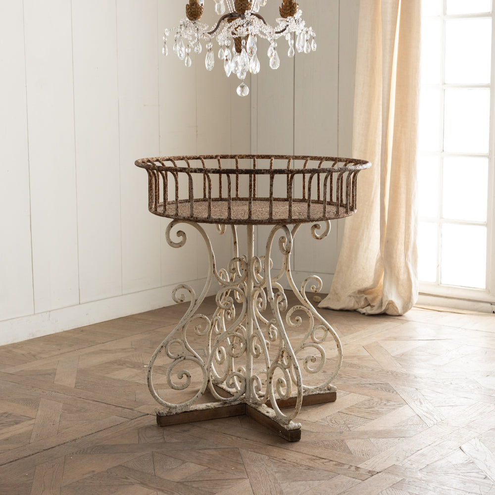 French Iron Garden Table