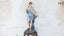Antique Statue of Flora the Roman Goddess of Spring and Wooden Stand