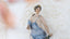 Antique Statue of Flora the Roman Goddess of Spring and Wooden Stand