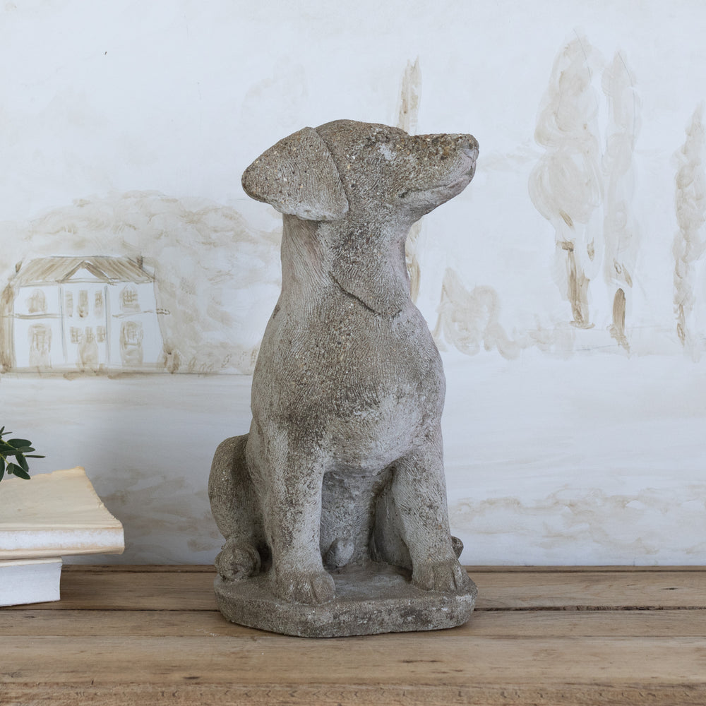 Antique Stone Dog Statue