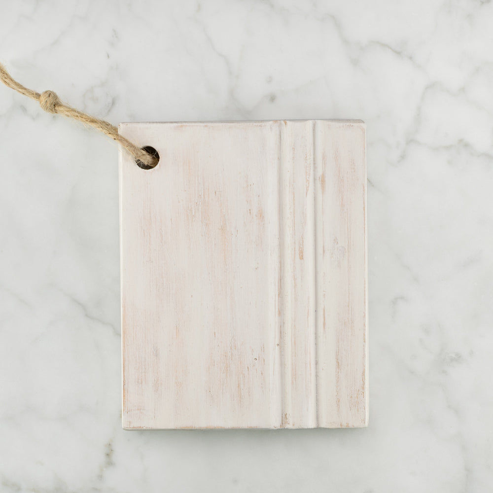 Wood Finish Sample in Glaze White