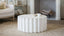 Grande Column Coffee Table in Plaster White Finish