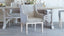 Scandinavian Dining Chair in Dove Velvet Slipcover and Worn Oak Finish
