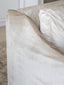 Scandinavian Bergere in Dove Velvet Slipcover and Worn Oak Finish