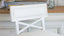 La Belle Fleur Counter Chair in Aged Beige Leather and  Worn Oak Finish