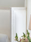 Cassia Bed in White Linen and Salt Water White Finish