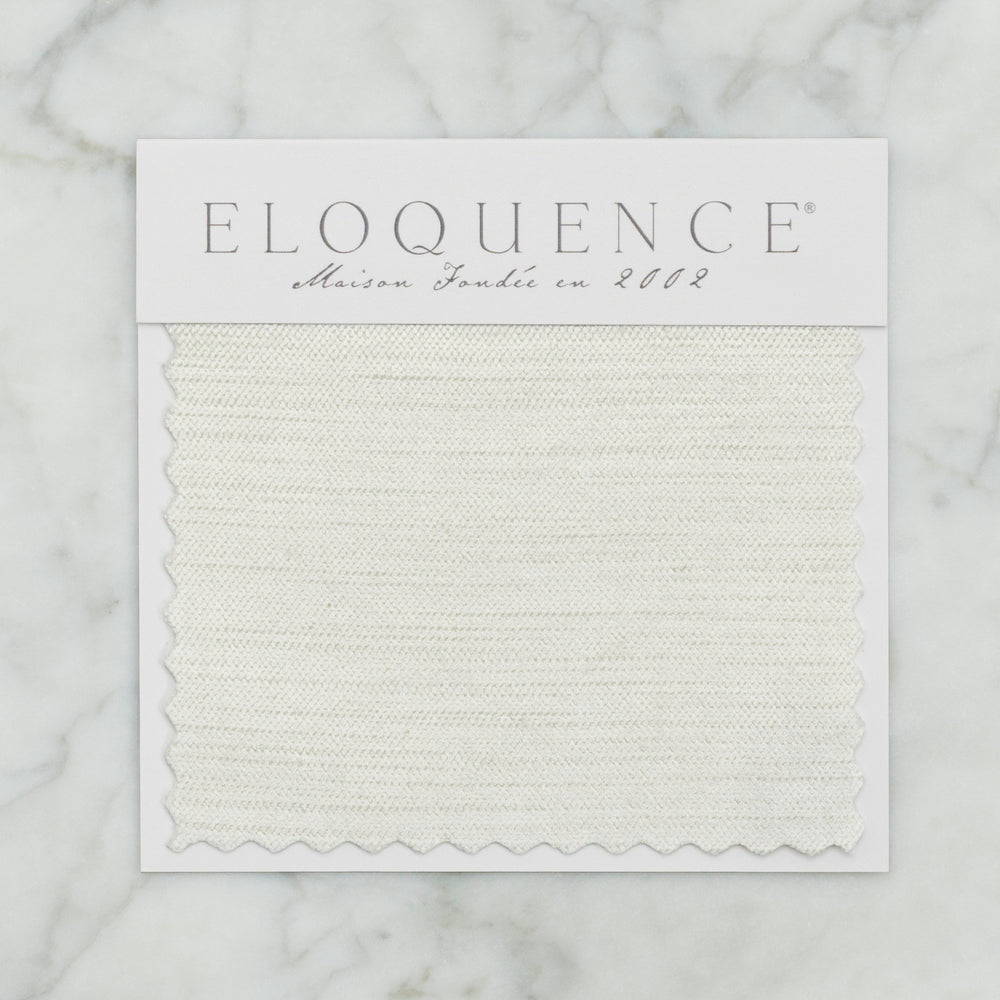 Upholstery Sample in Ivory Velvet