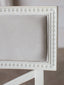 La Belle Fleur Dining Chair in Cloudy Velvet and Alabaster Finish