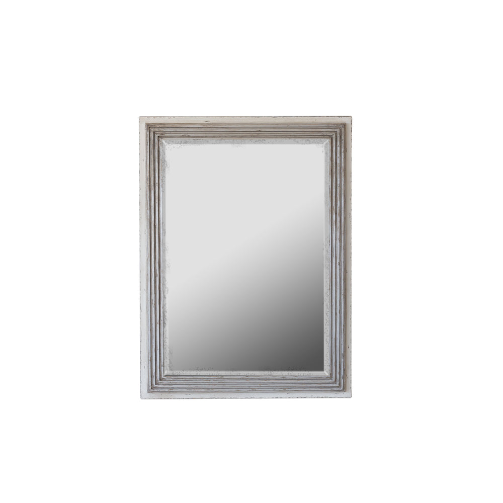 Marcel Panel Mirror in Silver and Stone Finish