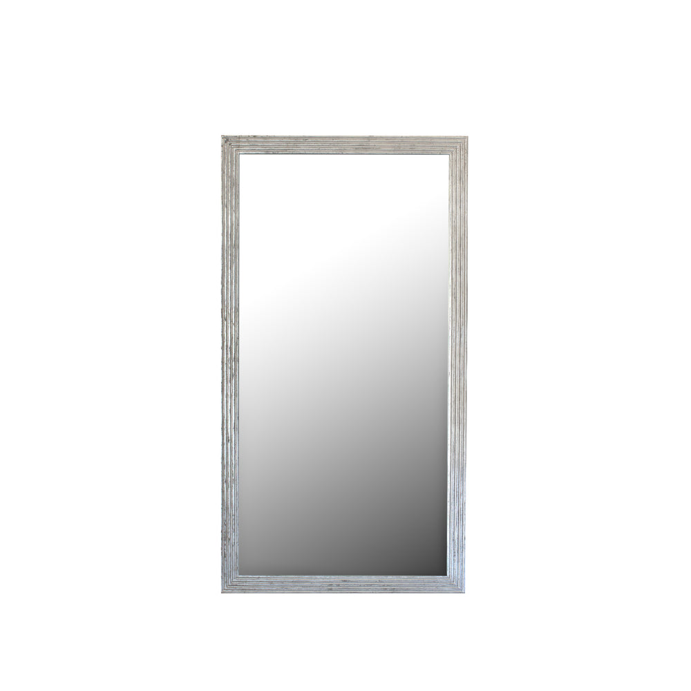 Filipe Mirror in Silver Leaf Finish