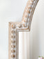 Astier Mirror in Chipped White Finish