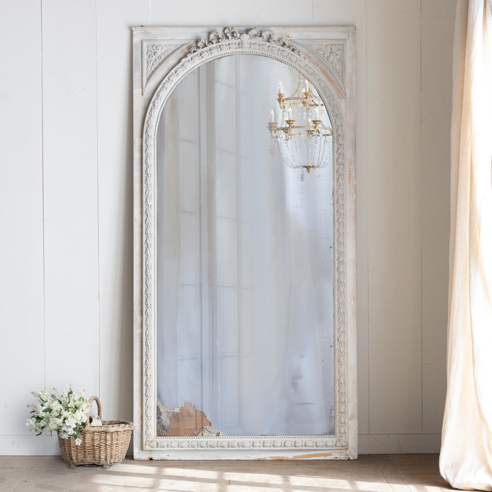 Grande Scale Antique Louis XVI Arcade Mirror