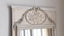 Antique Cream and White Trumeau Mirror