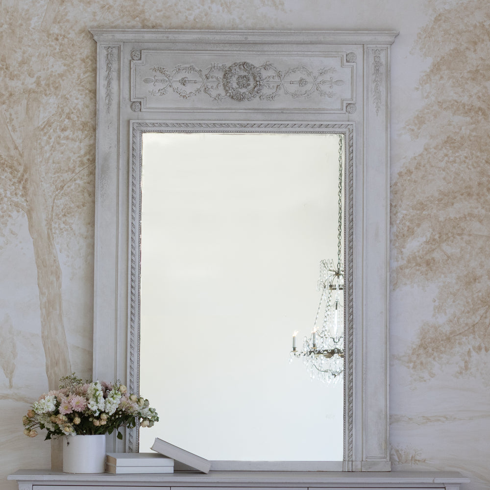 Antique Trumeau Mirror