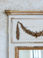 Antique French Trumeau Mirror with Gold Leaf Detail