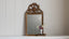 Antique Petite Gilt Mirror with Ribbon Detail