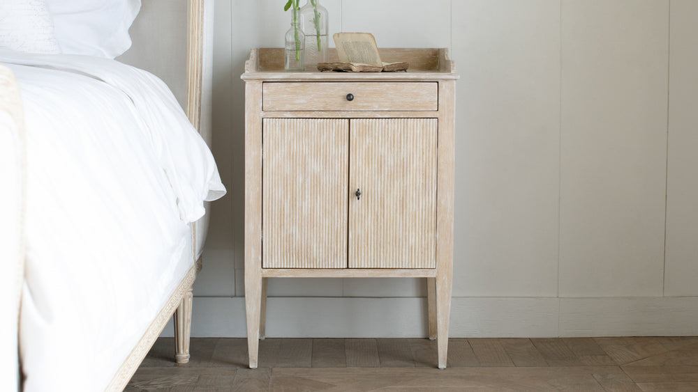 St. Lucia Nightstand in White Pepper Finish