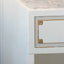 Henri Nightstand in Froth White and Gold Highlight Finish