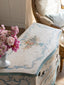 Vintage Florentine Painted Nightstand – Light Blue Floral Detail