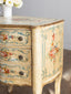 Antique Florentine Painted Nightstand with Rose Painting Detail