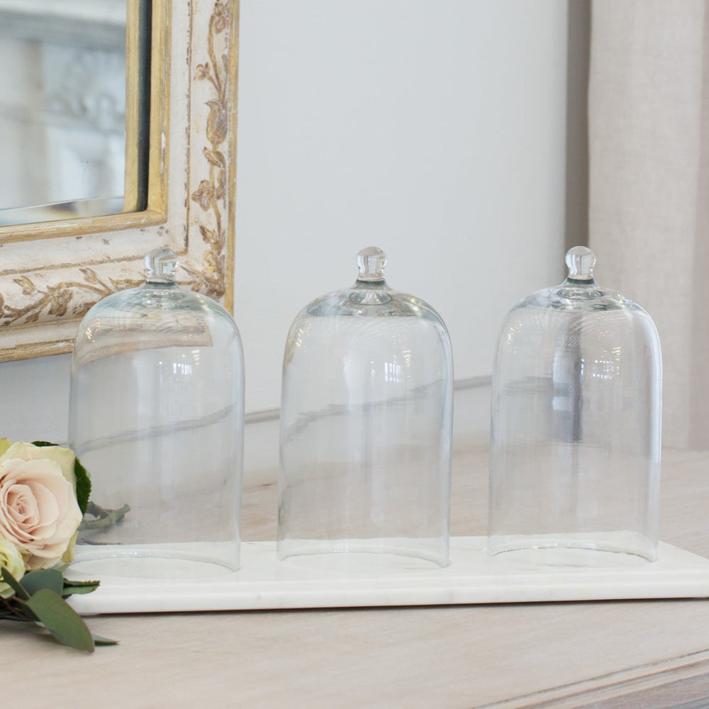 Trio Display Candle Cloche