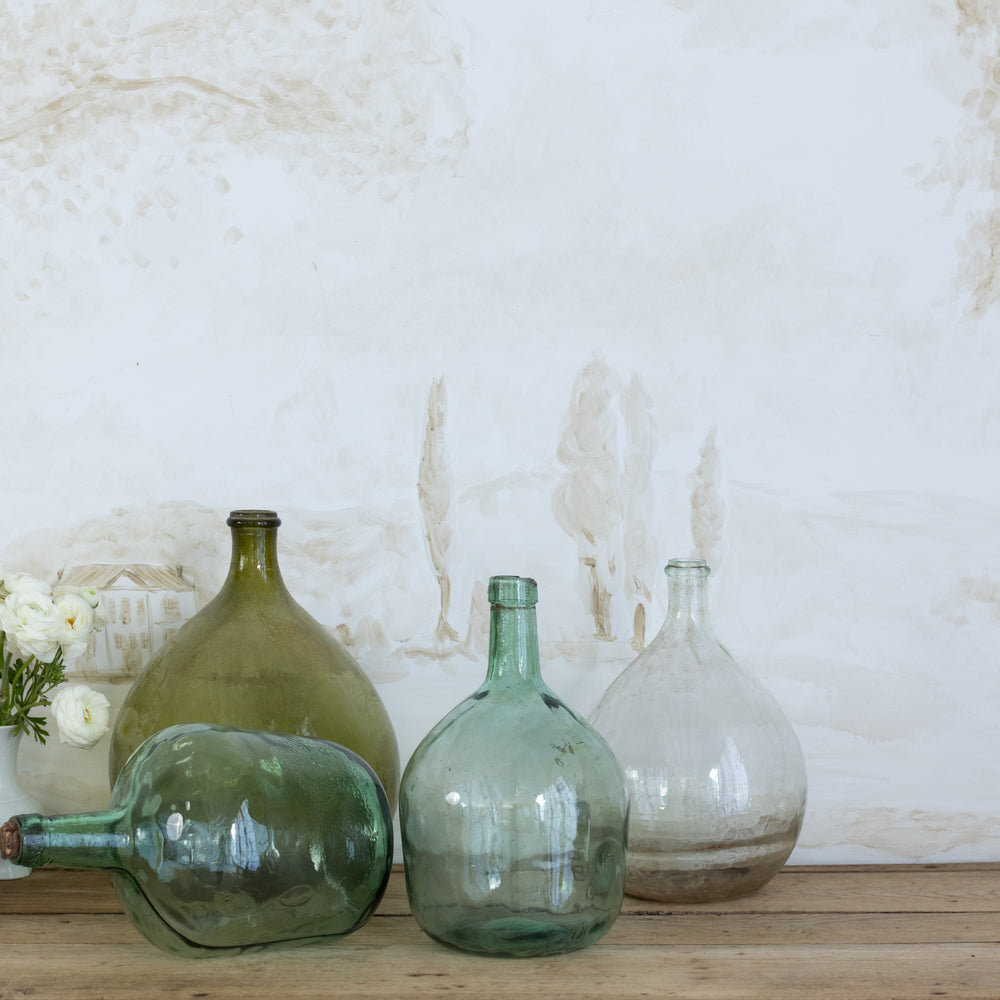 Antique Set of Four Glass Demijohns