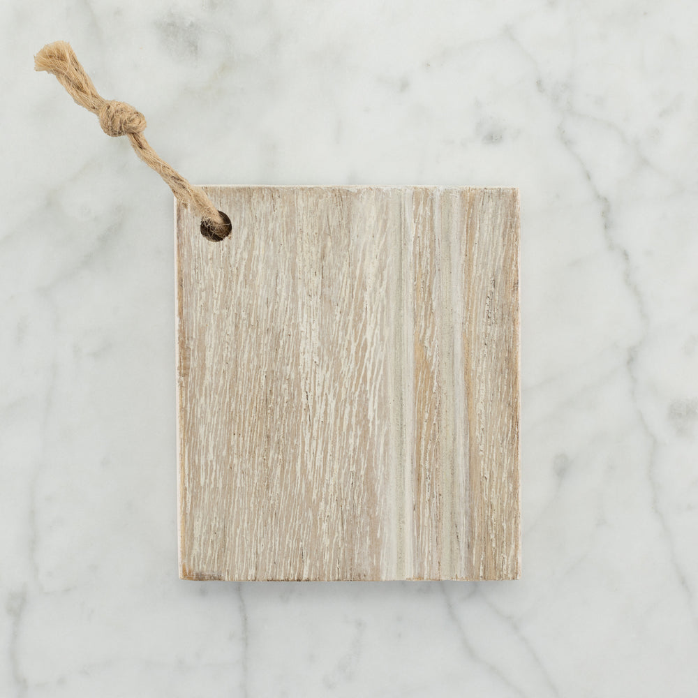 Wood Finish Sample in Porcelain White
