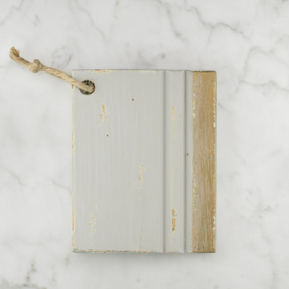 Wood Finish Sample in Potter's Clay and Gold