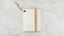 Wood Finish Sample in Rosette White with Gold