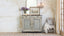 Flemish Antique Painted Sideboard with Diamond Detail