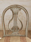 Gustavian Side Chairs with Harp Detail
