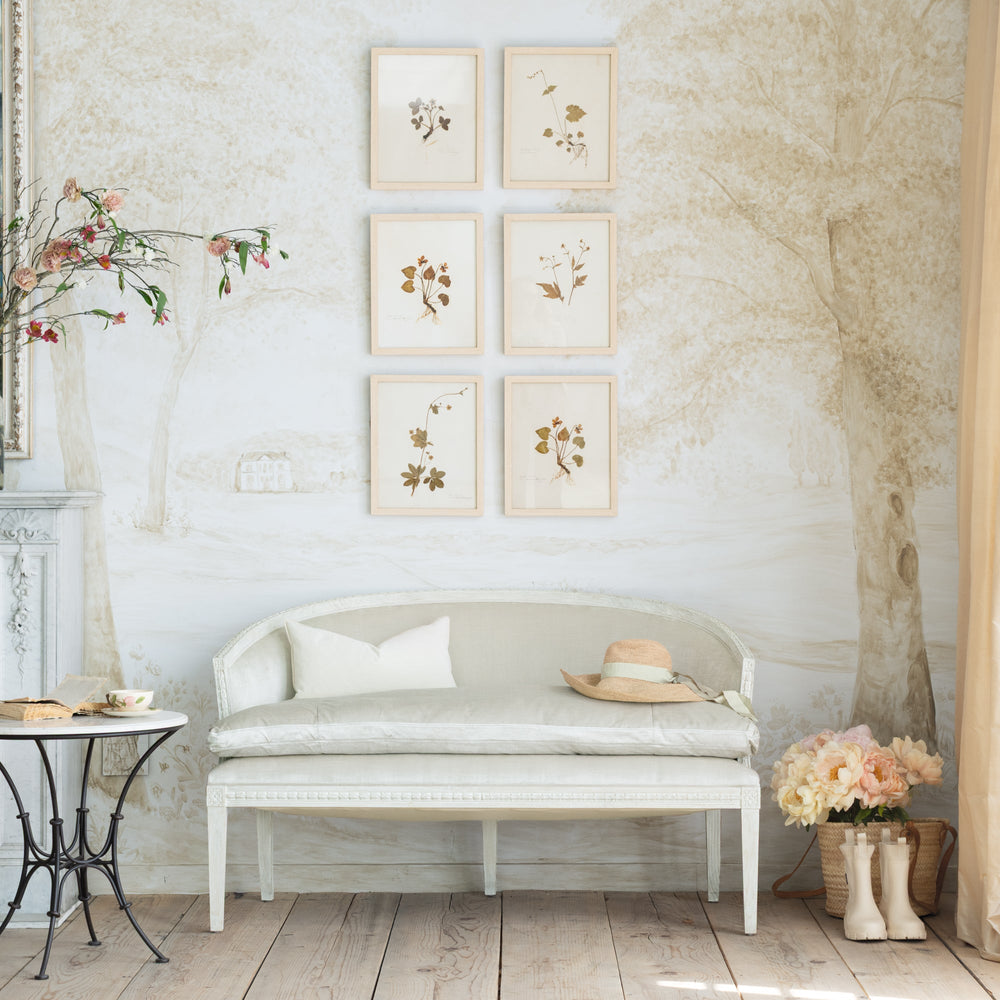 Wood Finish Sample in Porcelain White