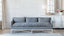 Extra Slipcover in Slate Grey Linen for Scandinavian Sofa