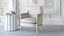 Minerva Bergere in Mocha Velvet and Nordic Oak Finish