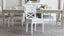 La Belle Fleur Dining Chair in Cloudy Velvet and Alabaster Finish