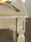 Grande Gustavian Dining Table in Oak Driftwood Finish