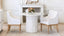 Corinthian Bistro Table in Plaster White Finish
