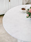 Corinthian Bistro Table in Plaster White Finish
