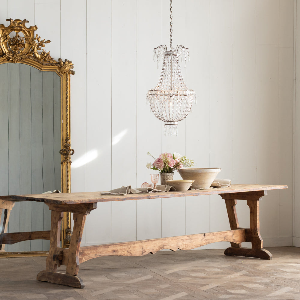 Long Antique Dining Table