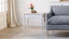 Zinnia Side Table in White Mist Finish