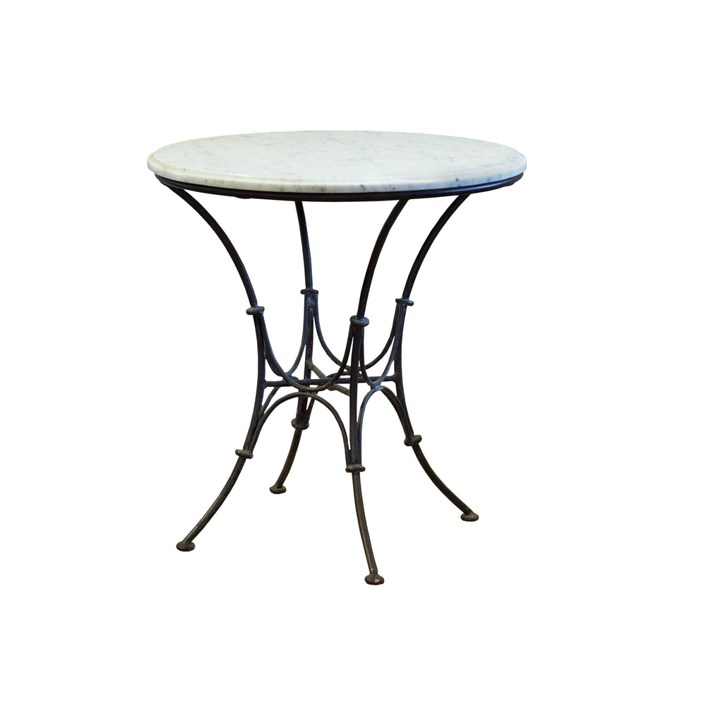 Parisian Side Table in Antique Steel Finish