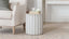 Petite Corinthian Side Table in Plaster White Finish