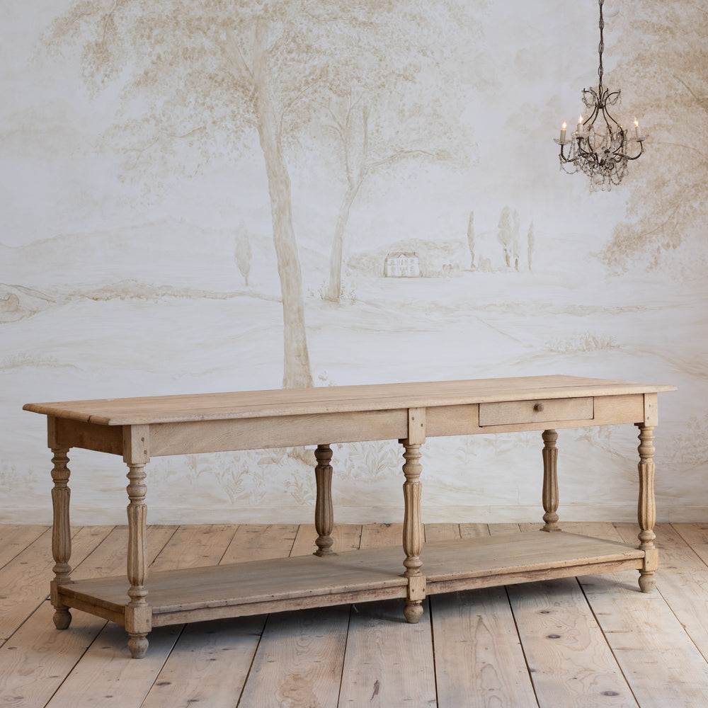 Antique Drapery Table Console
