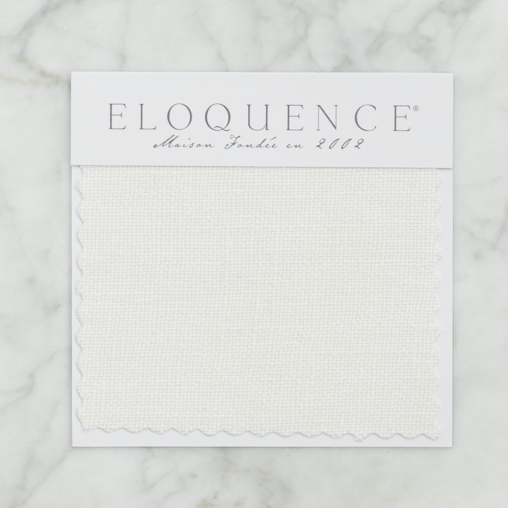 Upholstery Sample in Whispy White Linen