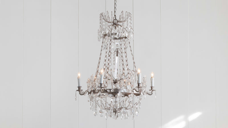 Albertina Chandelier in Silver Finish