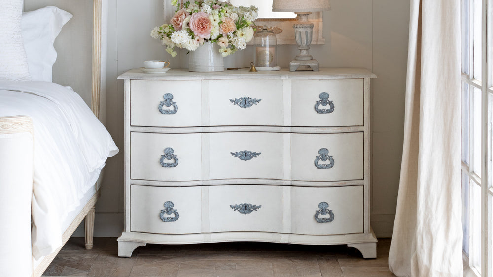 Amboise Commode in Warm White Finish