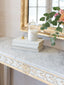 Astrid Console  in Antique White with Gold Leaf Finish